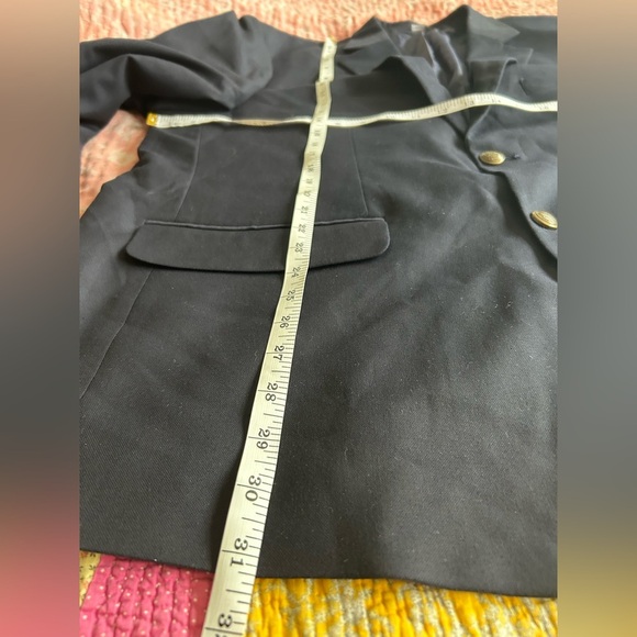 GS Perfect Fit Blazer Sport Coat Men's Size 46R Navy Blue Two Button - Picture 4 of 12